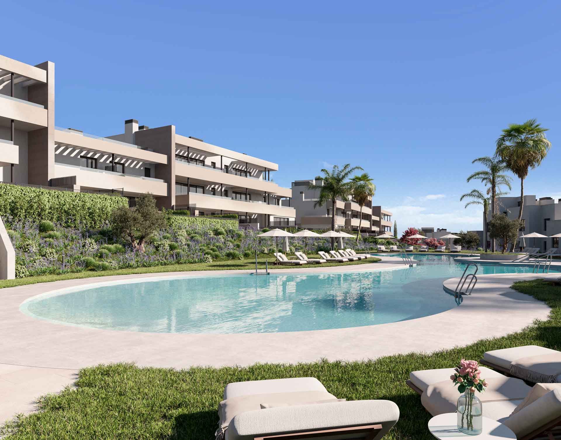 Swimming pool of Apartment for sale in Casares  with Private garden, Terrace and Storage room