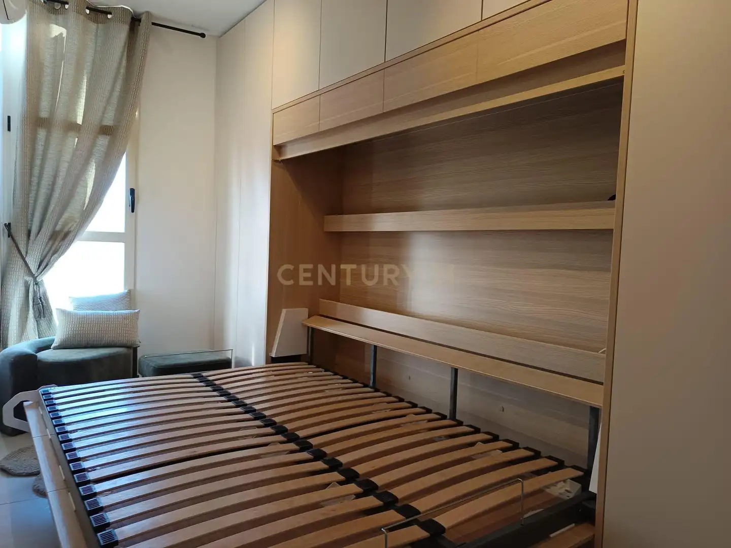 Schlafzimmer von Maisonette zum Verkauf in Calpe / Calp mit Klimaanlage, Waschmaschine und Balkon