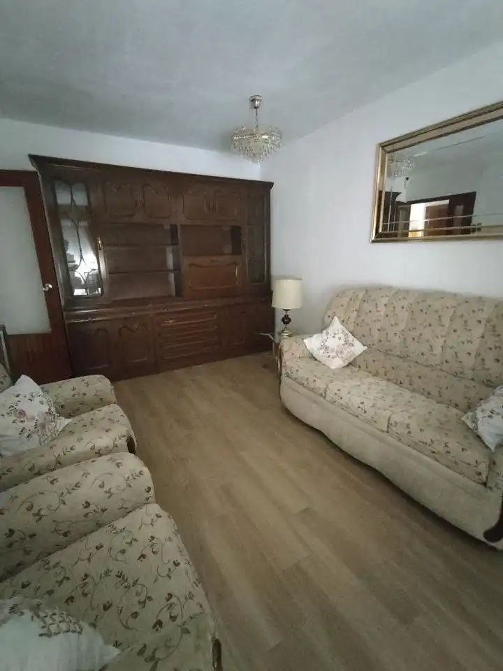 Wohnzimmer von Wohnung zur Miete in Madrid mit Klimaanlage, Terrasse und Möbliert
