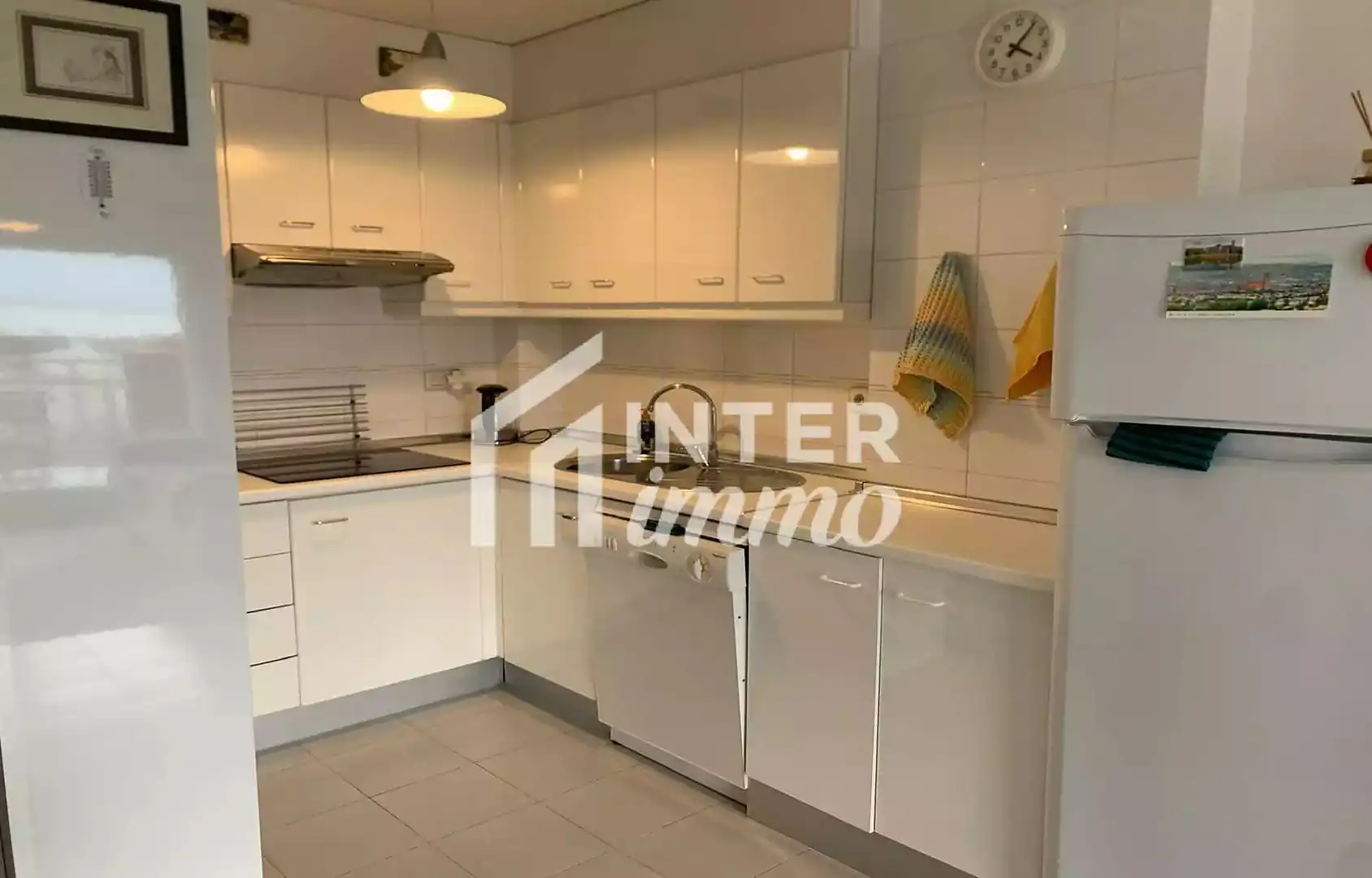 Kitchen of Flat for sale in Roses  with Air Conditioner, Terrace and Furnished