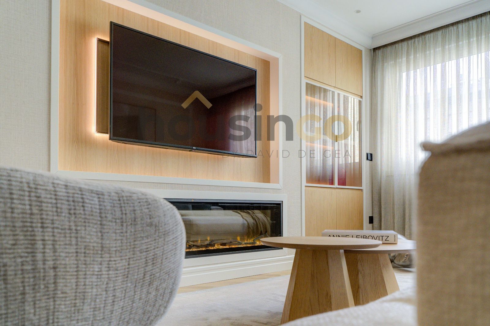 Sala de estar de Piso en venta en  Madrid Capital con Aire acondicionado, Calefacción y Parquet