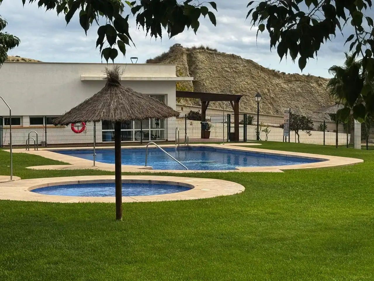 Swimming pool of Flat for sale in Las Salinas