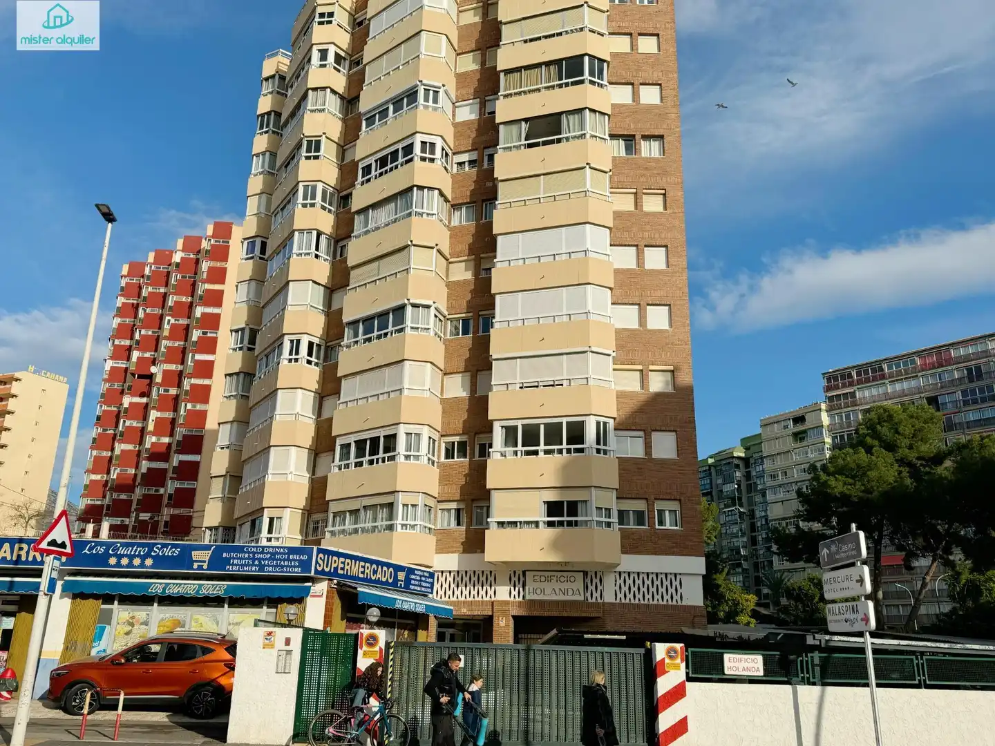 Exterior view of Apartments for rent in Benidorm  with Air Conditioner, Heating and Private garden