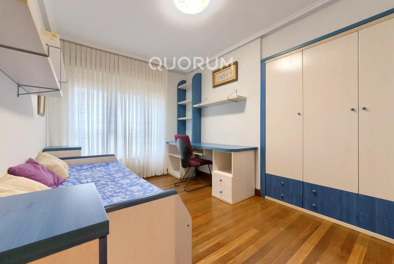 Schlafzimmer von Wohnung zum Verkauf in Basauri  mit Heizung, Möbliert und Balkon