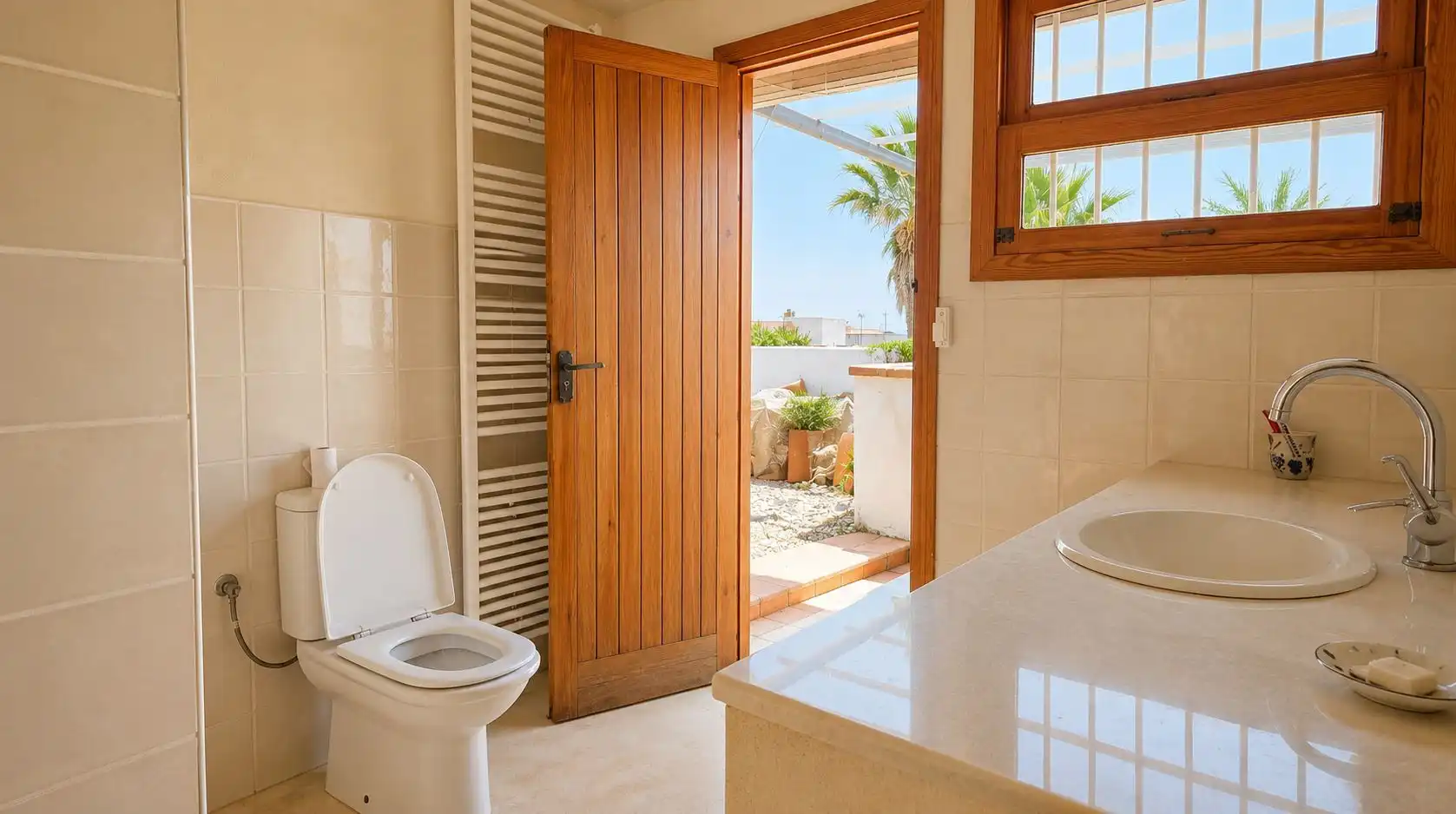Baño de Casa o chalet en venta en Oliva con Calefacción, Jardín privado y Terraza