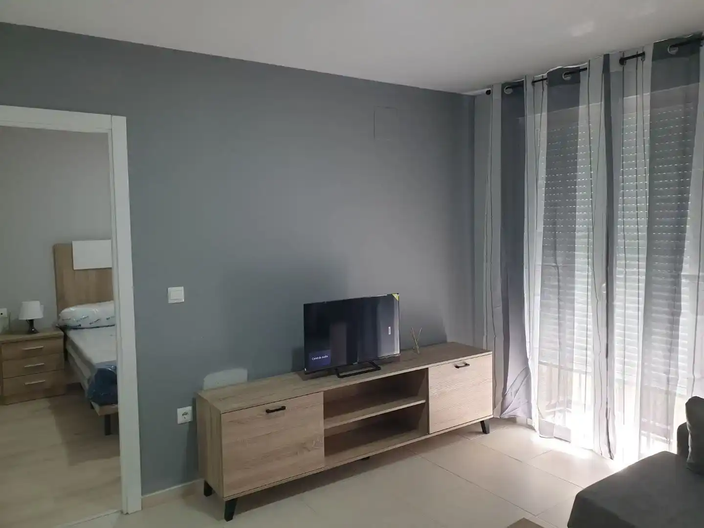 Sala de estar de Piso de alquiler en Almendralejo con Aire acondicionado, Amueblado y Balcón