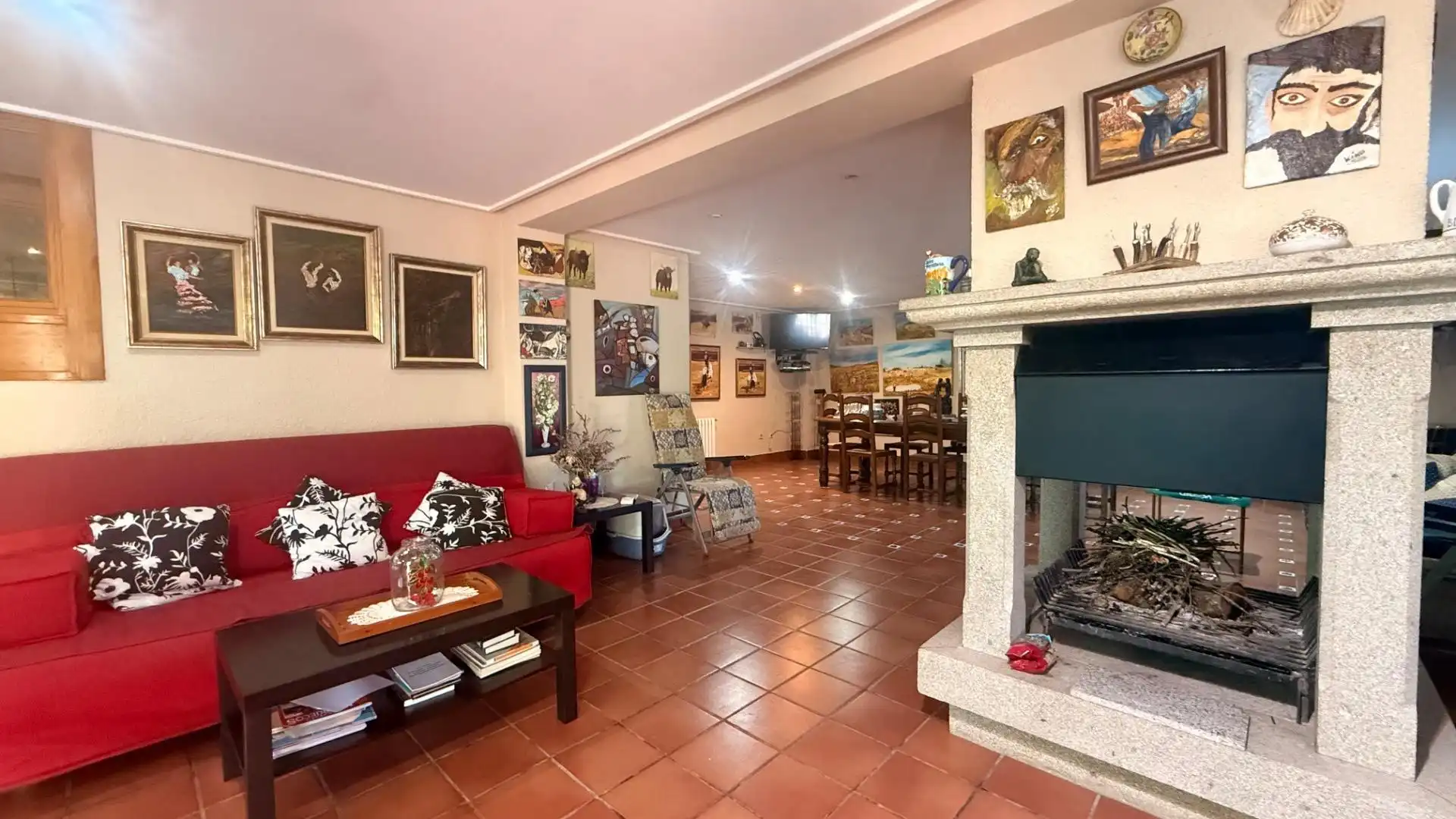 Sala de estar de Casa o chalet en venta en Leiro con Jardín privado, Terraza y Trastero