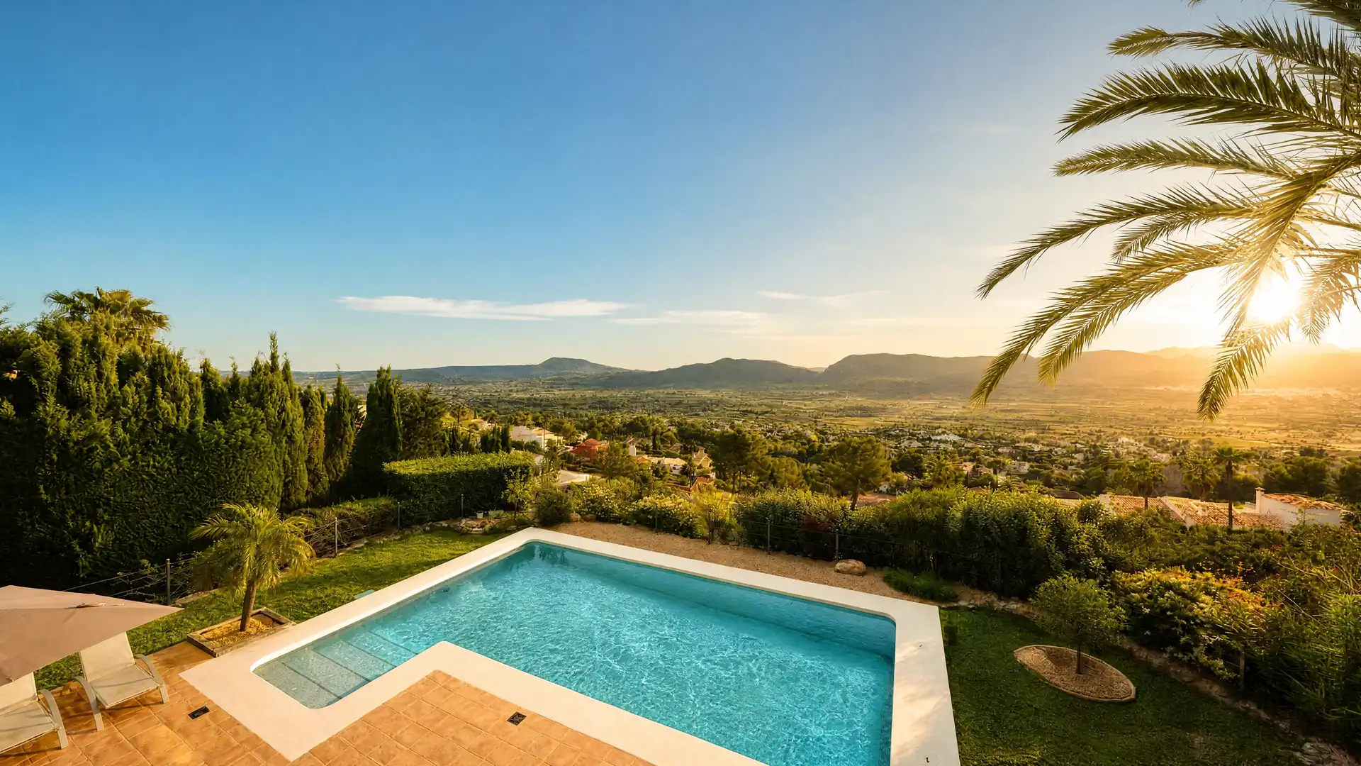 Swimming pool of Country homes for sale in Montgó - Ermita