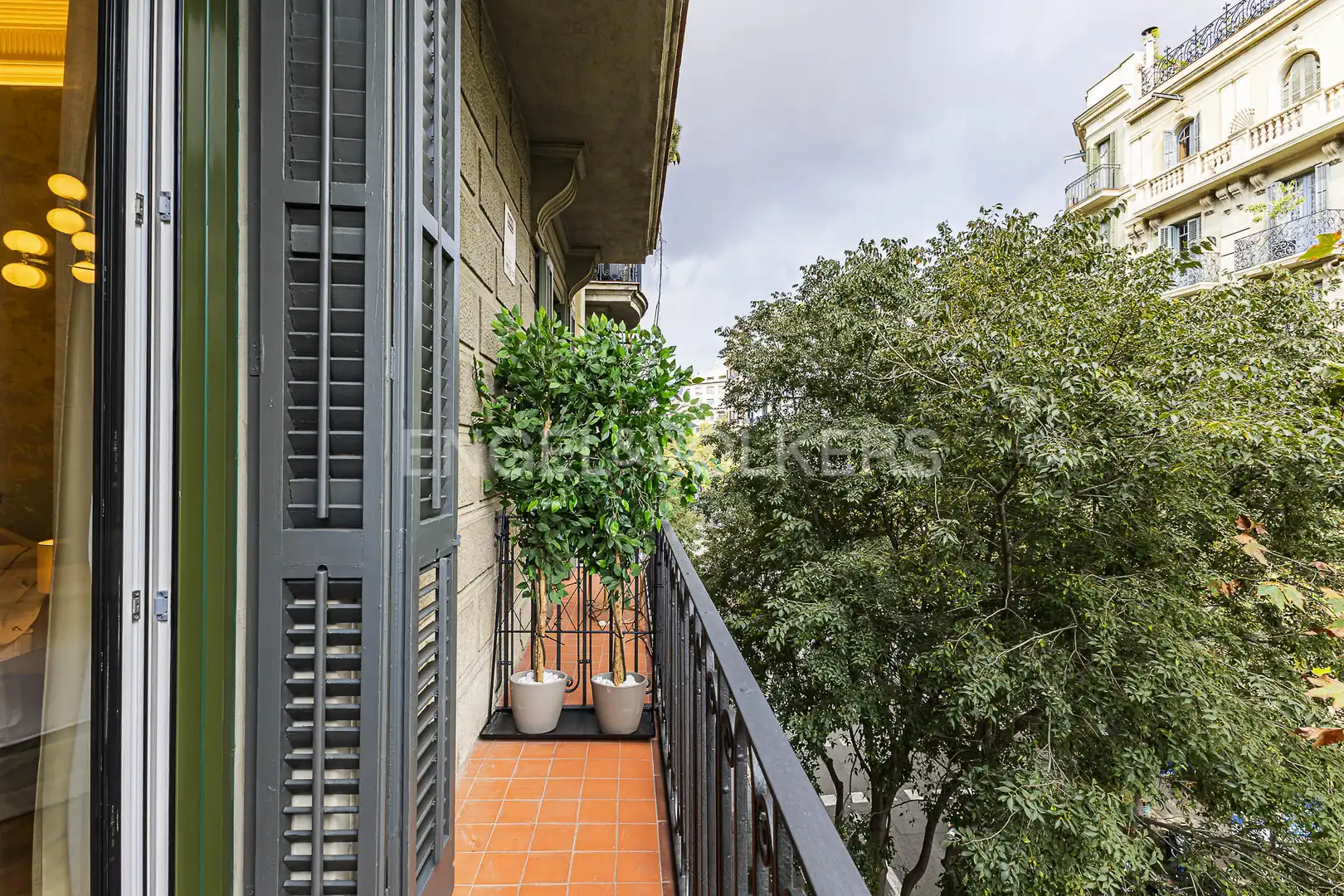 Terraza de Piso de alquiler en Barcelona con Aire acondicionado, Calefacción y Parquet