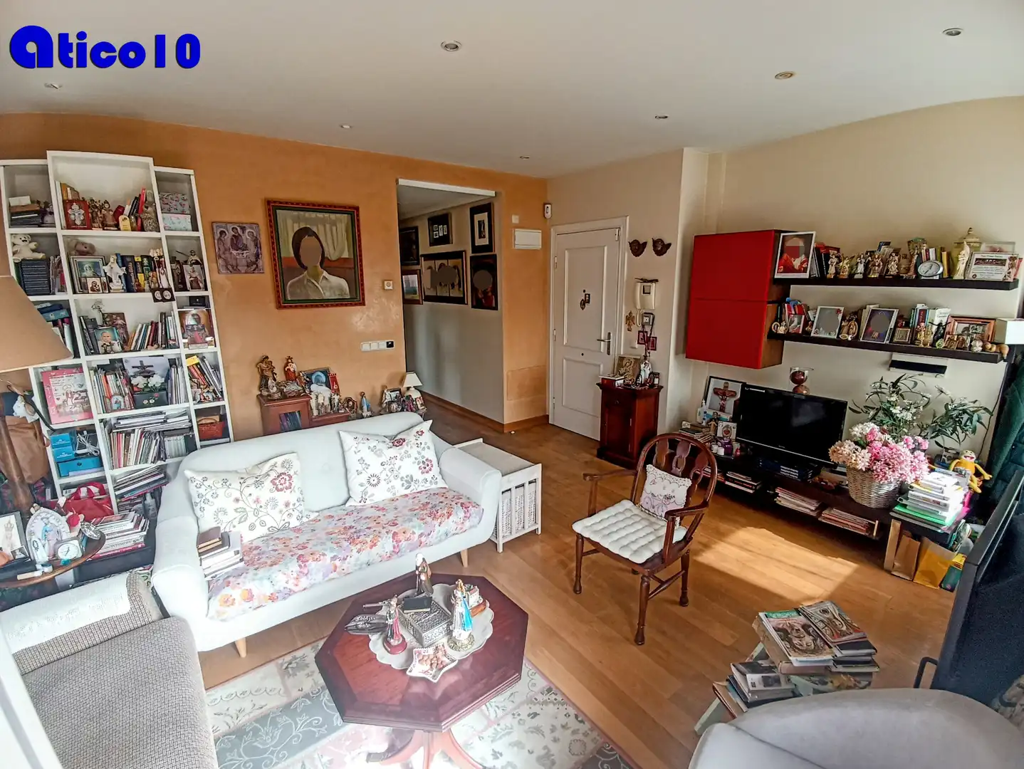Living room of Attic for sale in Oviedo   with Heating, Parquet flooring and Terrace