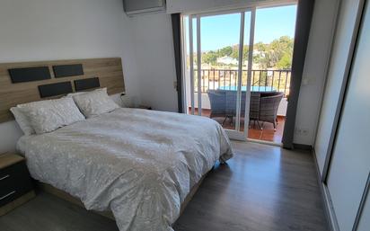 Schlafzimmer von Einfamilien-Reihenhaus miete in Benalmádena mit Klimaanlage, Terrasse und Möbliert