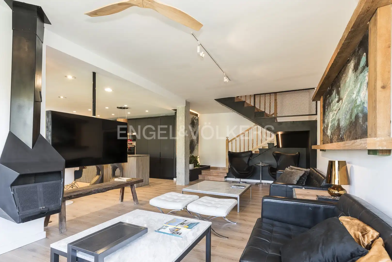 Living room of Houses for sale in Vespella de Gaià  with Air Conditioner, Heating and Private garden