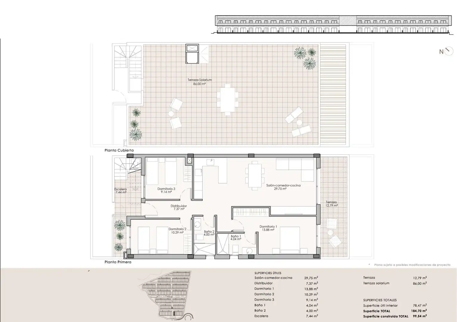Penthouse with pool for sale in San Juan de los Terreros, imagen 14