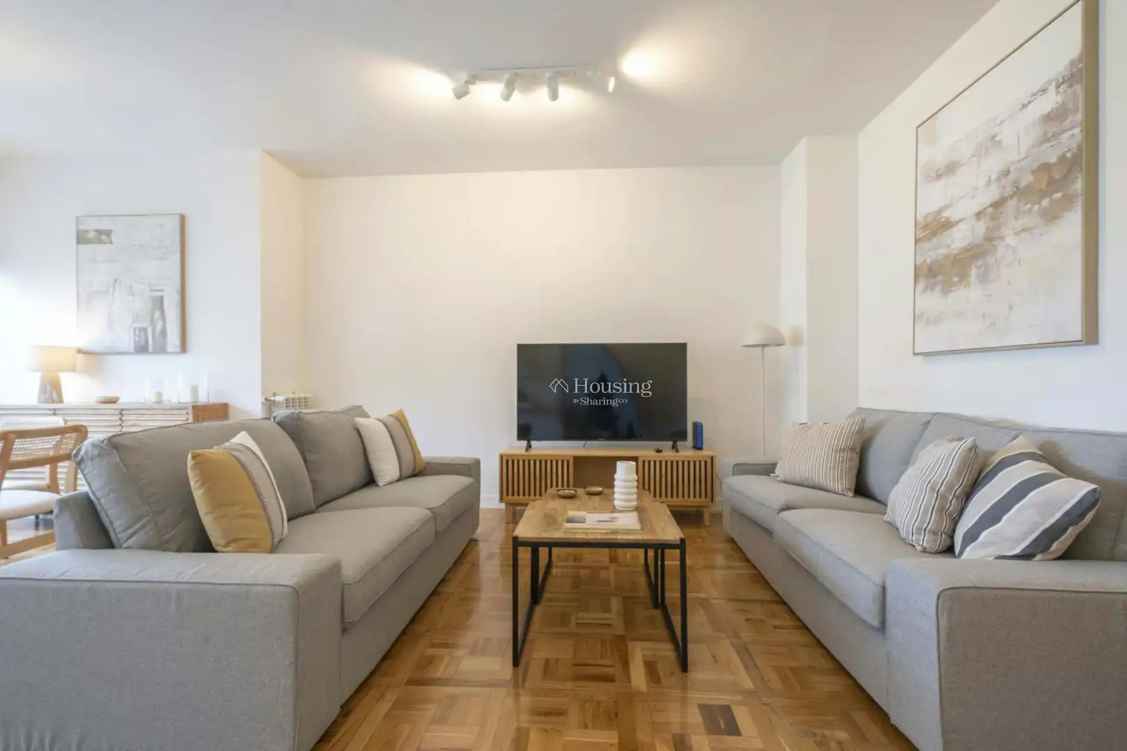 Living room of Flat for rent in Madrid