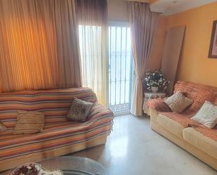 Living room of Single-family semi-detached to rent in Marbella  with Air Conditioner, Terrace and Furnished