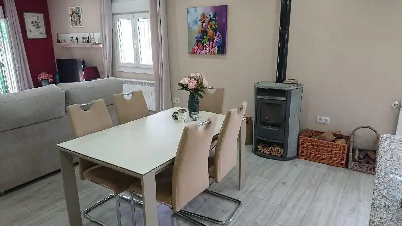 Dining room of Houses for sale in Plasencia  with Heating, Terrace and Furnished