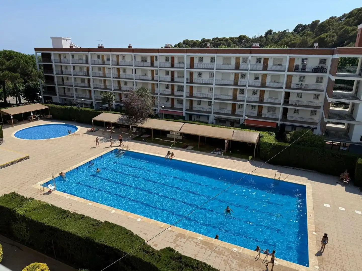 Swimming pool of Flat for sale in Santa Susanna  with Heating, Terrace and Balcony