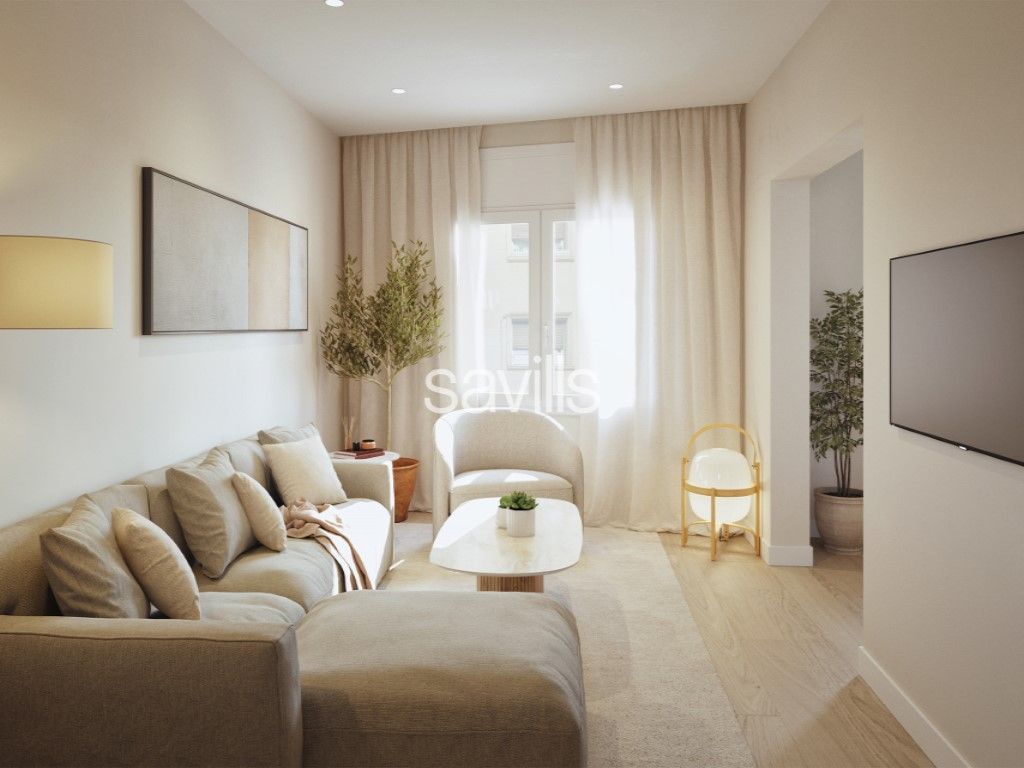 Living room of Apartment for sale in  Barcelona Capital