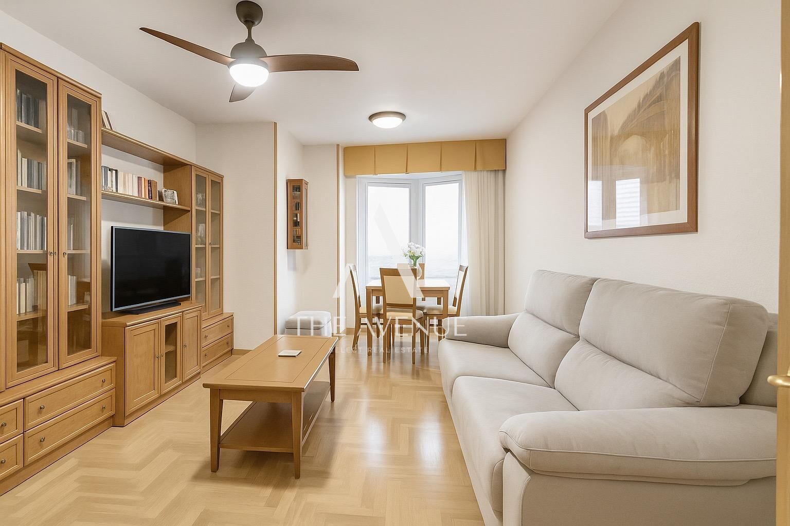 Sala d'estar de Pis en venda en  Madrid Capital amb Aire condicionat, Calefacció i Terrassa