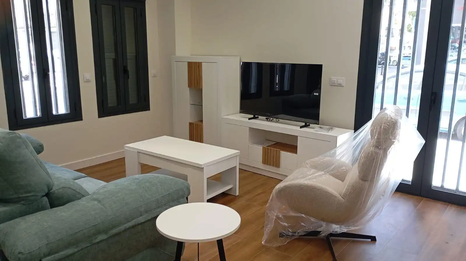 Sala d'estar de Loft de lloguer en Córdoba amb Aire condicionat i Moblat