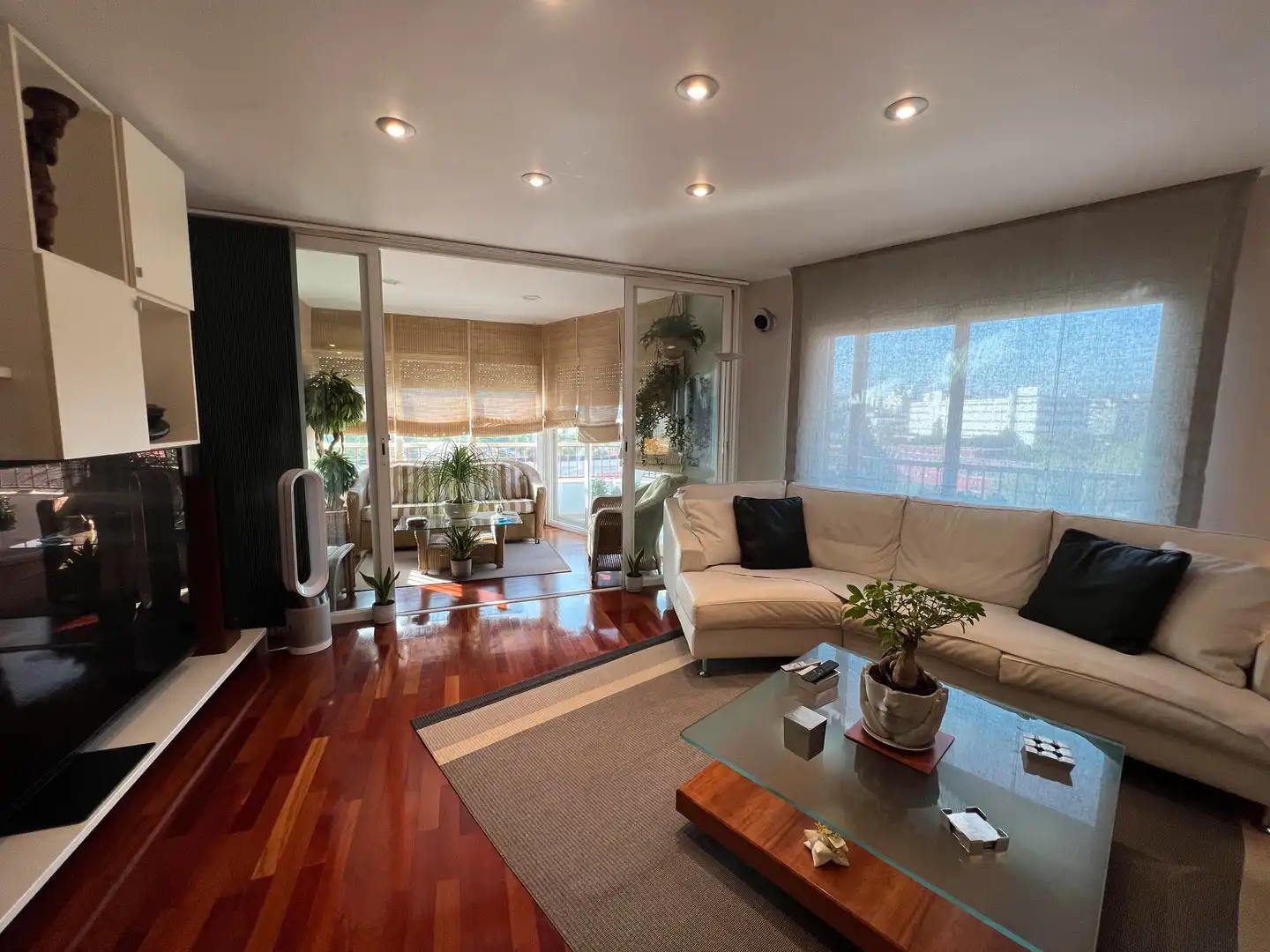 Sala de estar de Piso en venta en Granollers con Aire acondicionado, Calefacción y Parquet