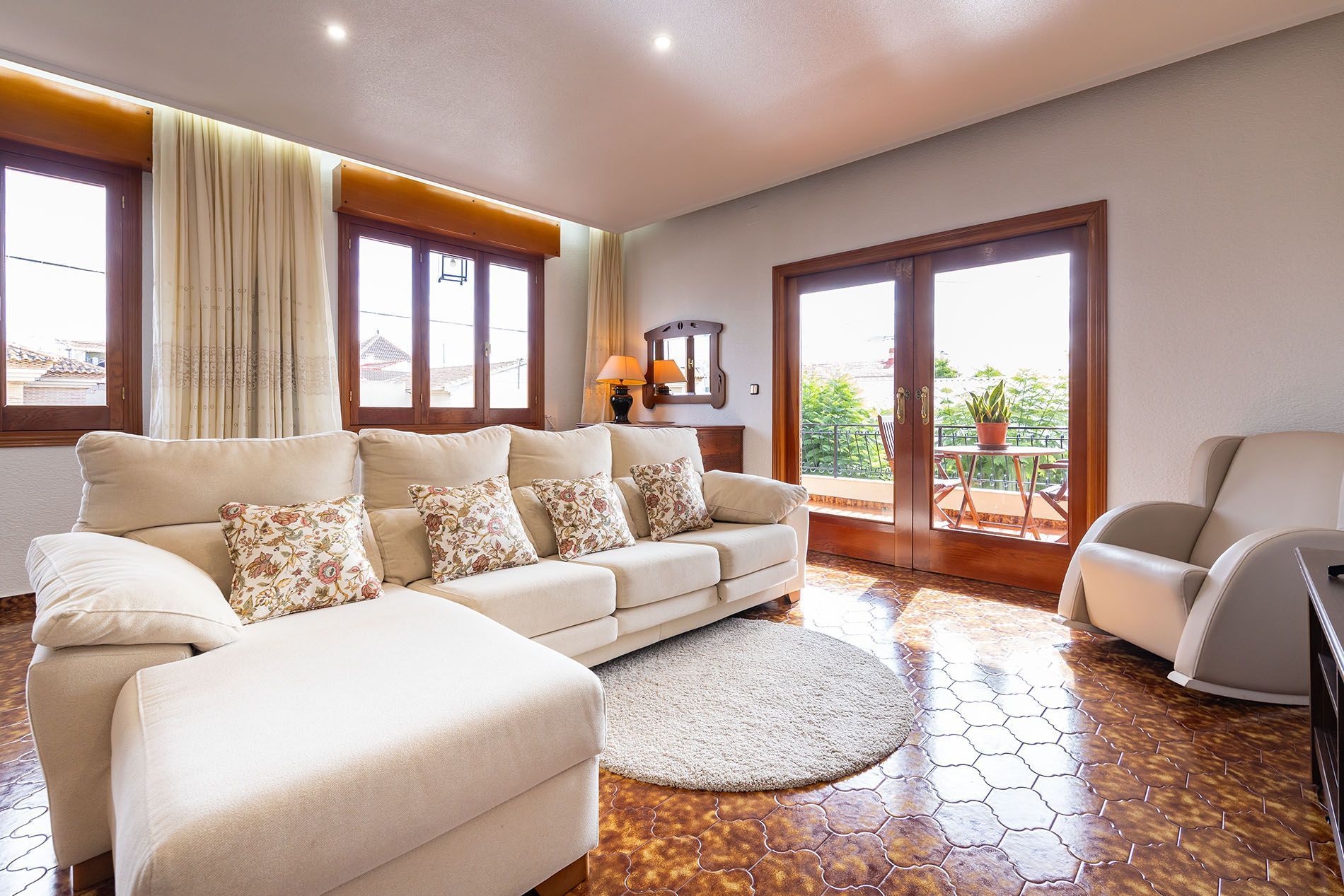 Living room of House or chalet for sale in  Murcia Capital  with Air Conditioner, Private garden and Terrace