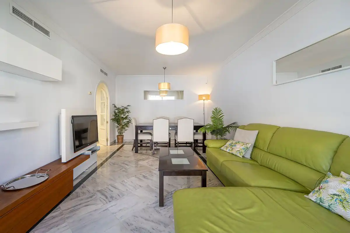 Living room of Apartments for rent in Marbella  with Air Conditioner, Furnished and Pets allowed