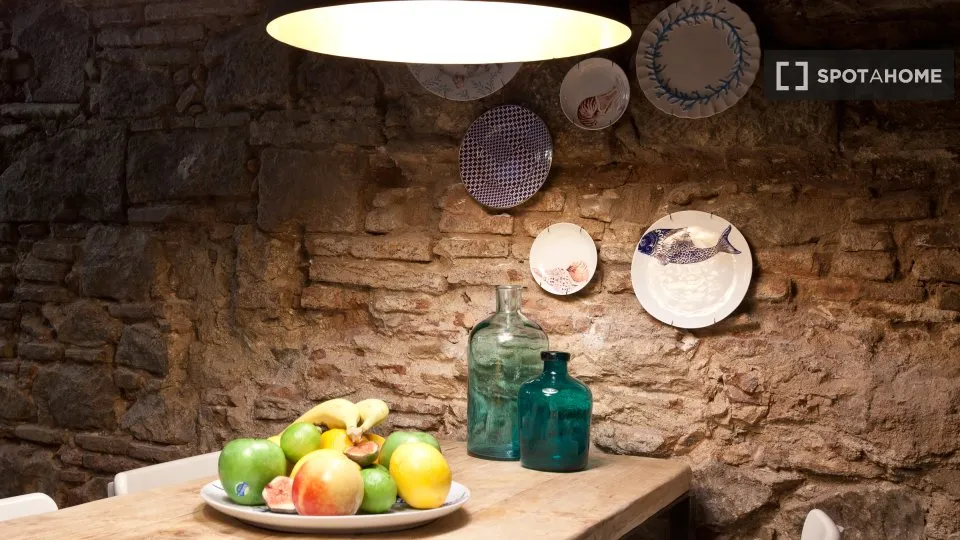 Cuina de Pis de lloguer en  Barcelona Capital amb Aire condicionat, Calefacció i Moblat