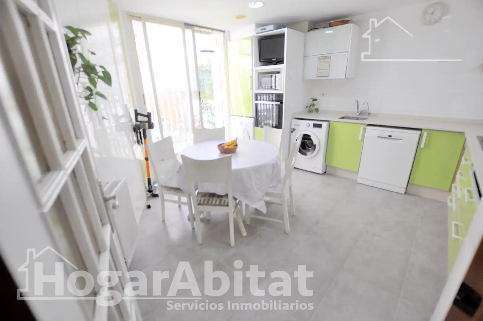 Küche von Wohnung zum Verkauf in Valencia mit Klimaanlage, Heizung und Terrasse