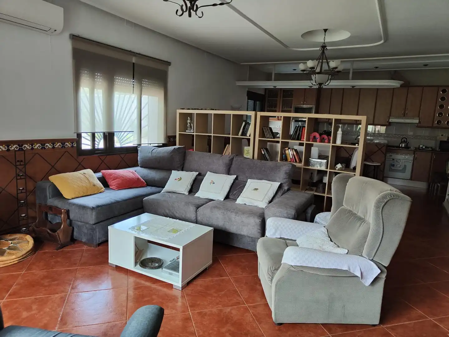 Sala de estar de Casa o chalet en venta en Brazatortas con Aire acondicionado, Calefacción y Jardín privado
