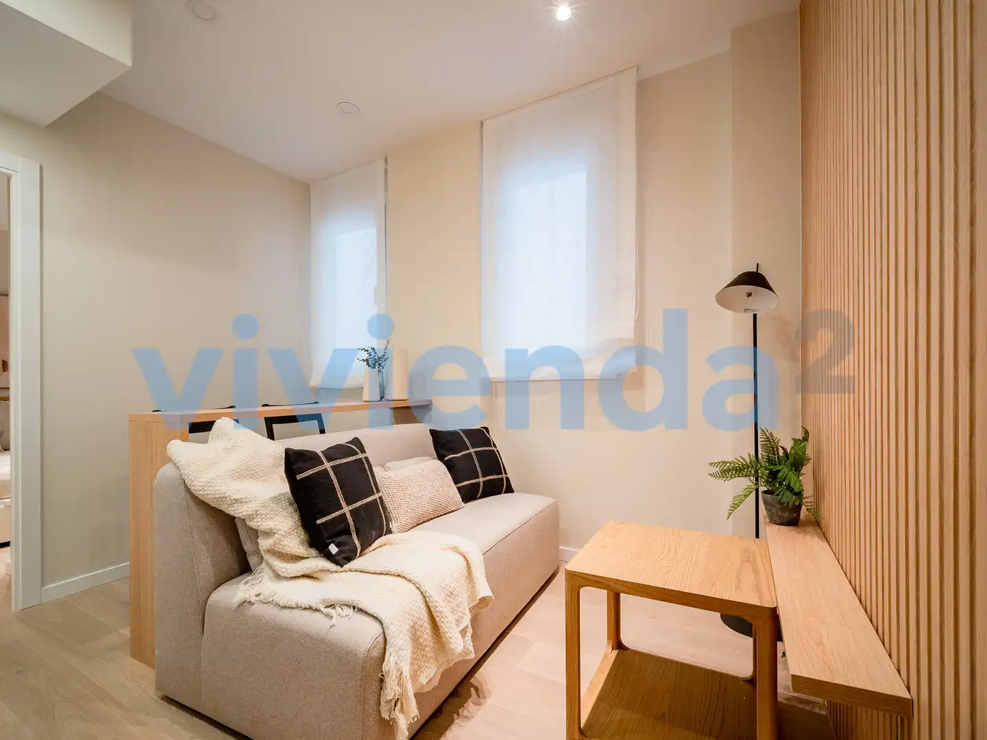 Schlafzimmer von Wohnung zur Miete in Madrid mit Klimaanlage, Heizung und Balkon