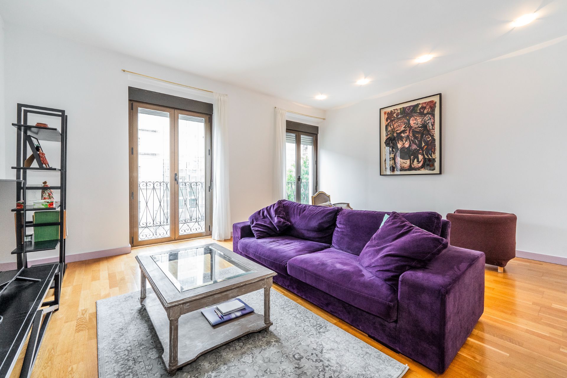 Living room of Flat for sale in  Madrid Capital  with Air Conditioner and Heating