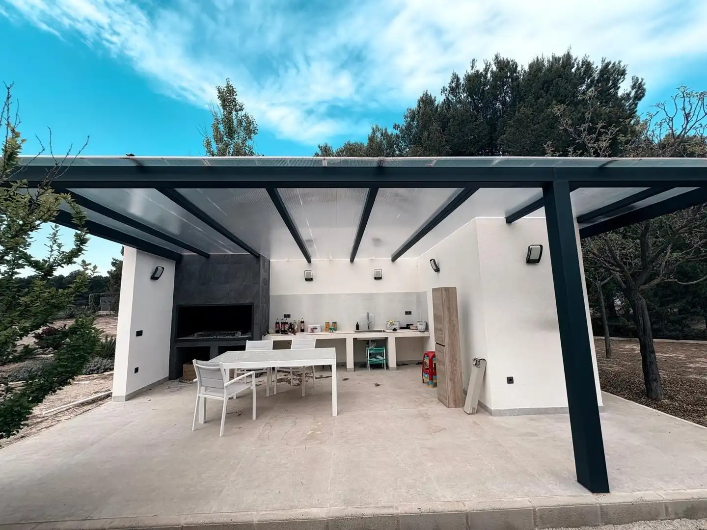 Terrassa de Casa o xalet en venda en Almansa amb Calefacció, Jardí privat i Terrassa