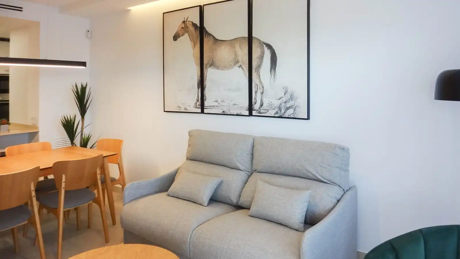 Wohnzimmer von Wohnungen zum Verkauf in Oliva mit Klimaanlage, Heizung und Terrasse