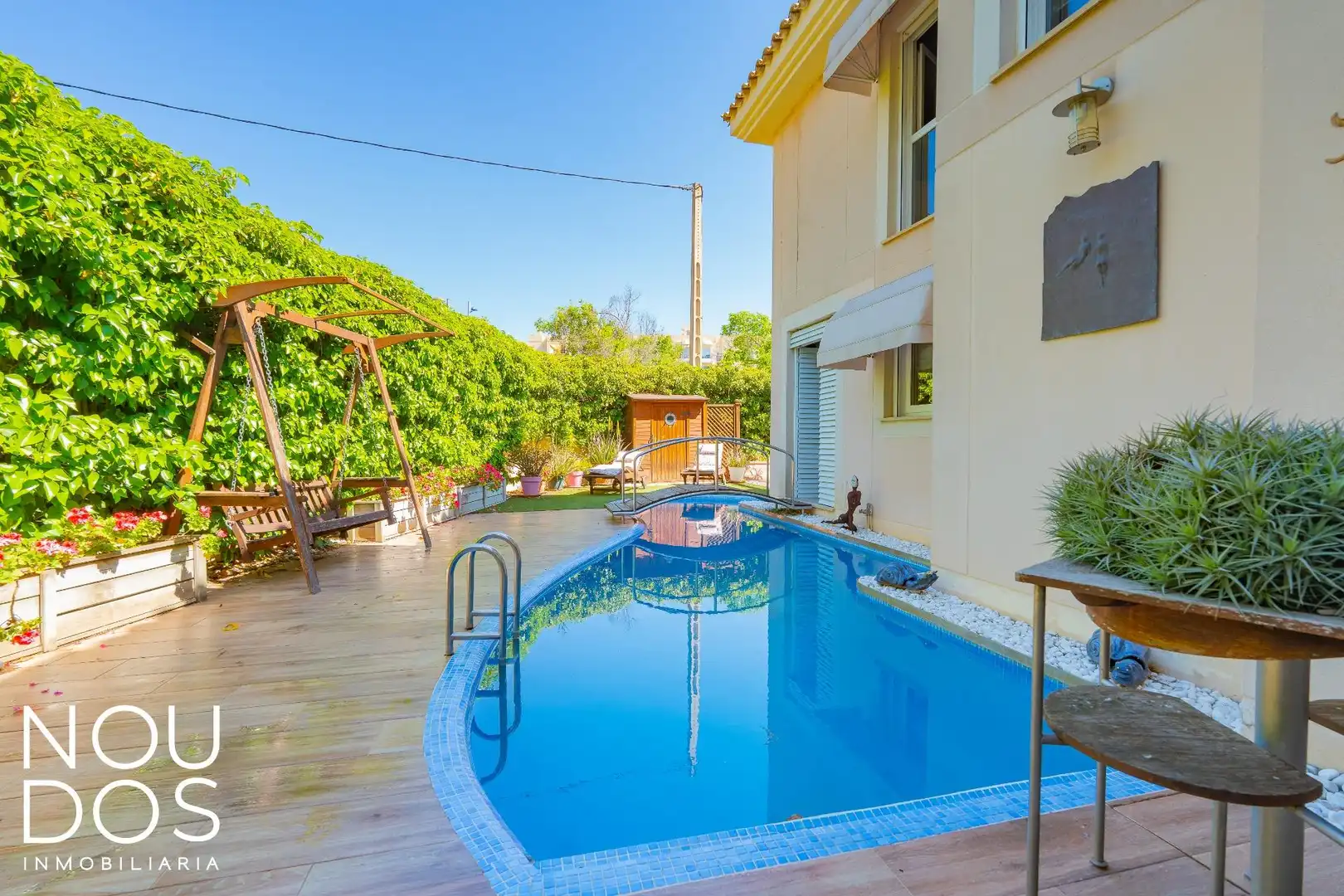 Piscina de Casa adosada en venda en  Palma de Mallorca amb Calefacció, Jardí privat i Terrassa