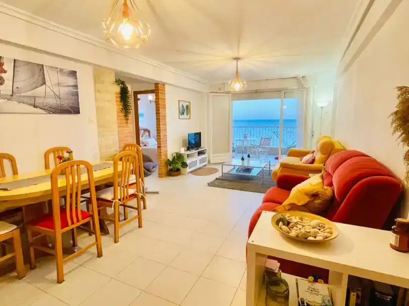 Wohnzimmer von Wohnungen zur Miete in Santa Pola mit Balkon