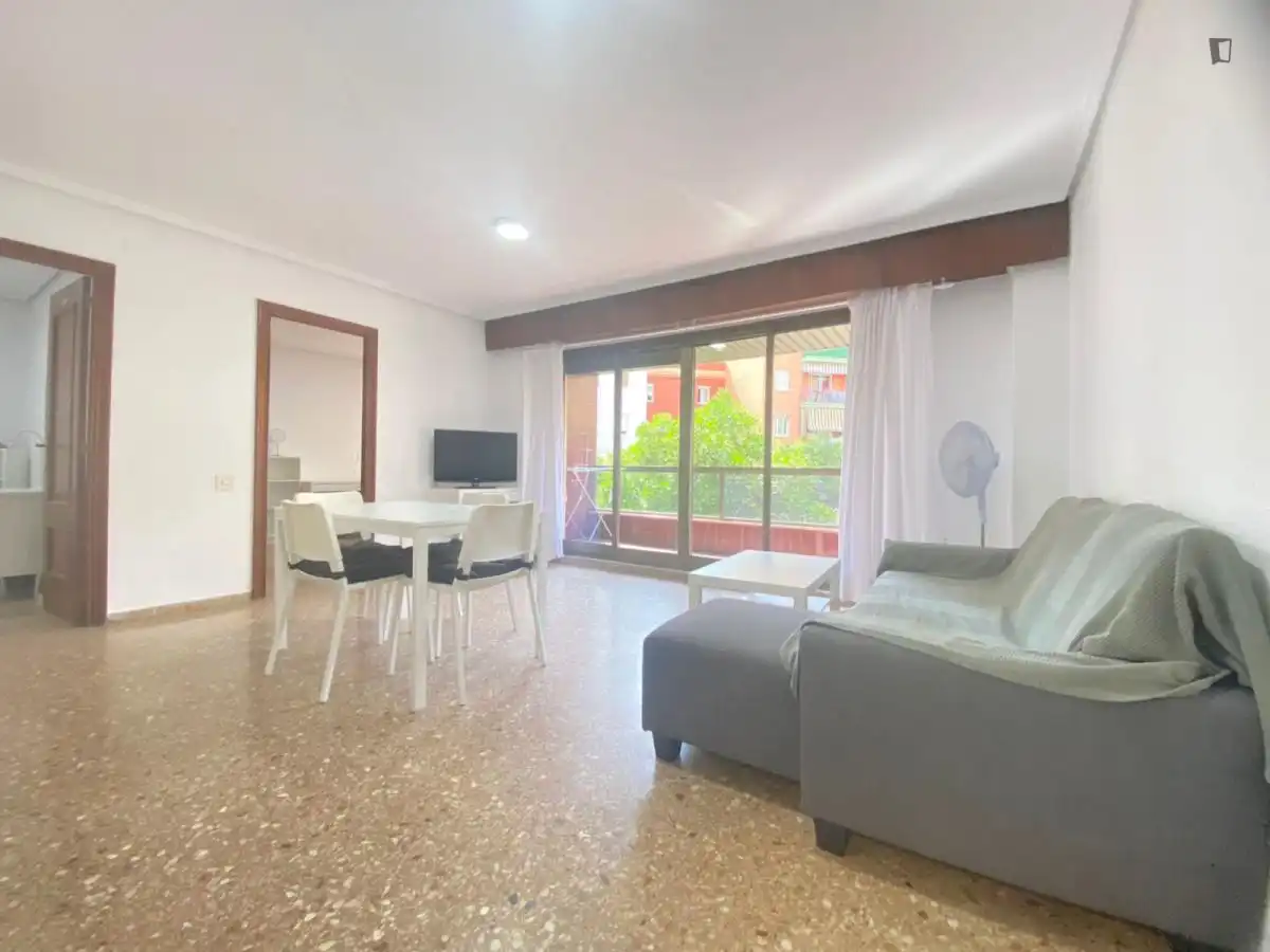 Living room of Apartments for rent in Valencia  with Furnished, Oven and Washing machine