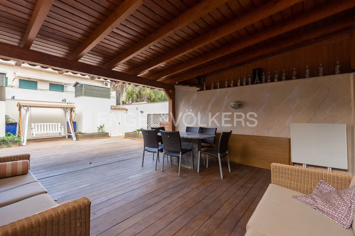 Terraza de Casa adosada en venta en Valencia con Aire acondicionado, Calefacción y Jardín privado