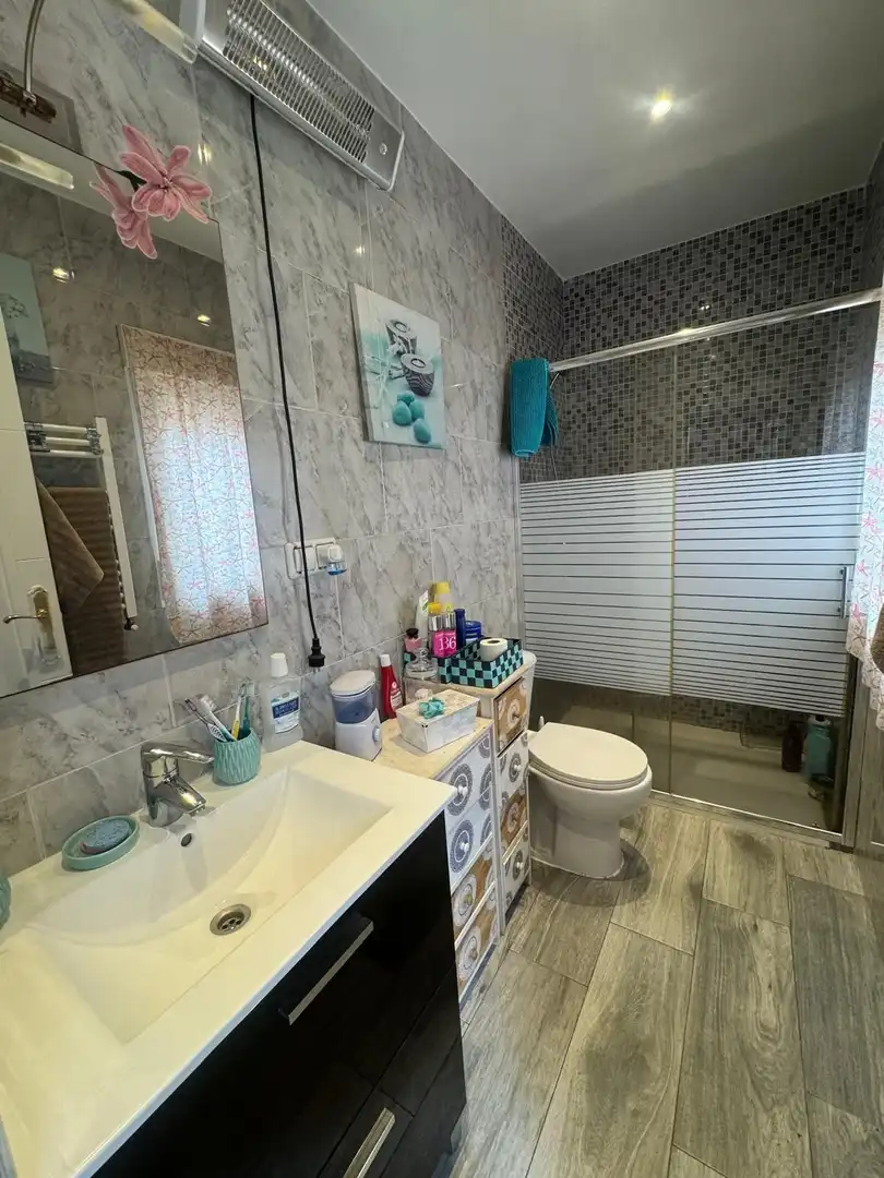 Badezimmer von Haus oder Chalet zur Miete in Trijueque mit Terrasse