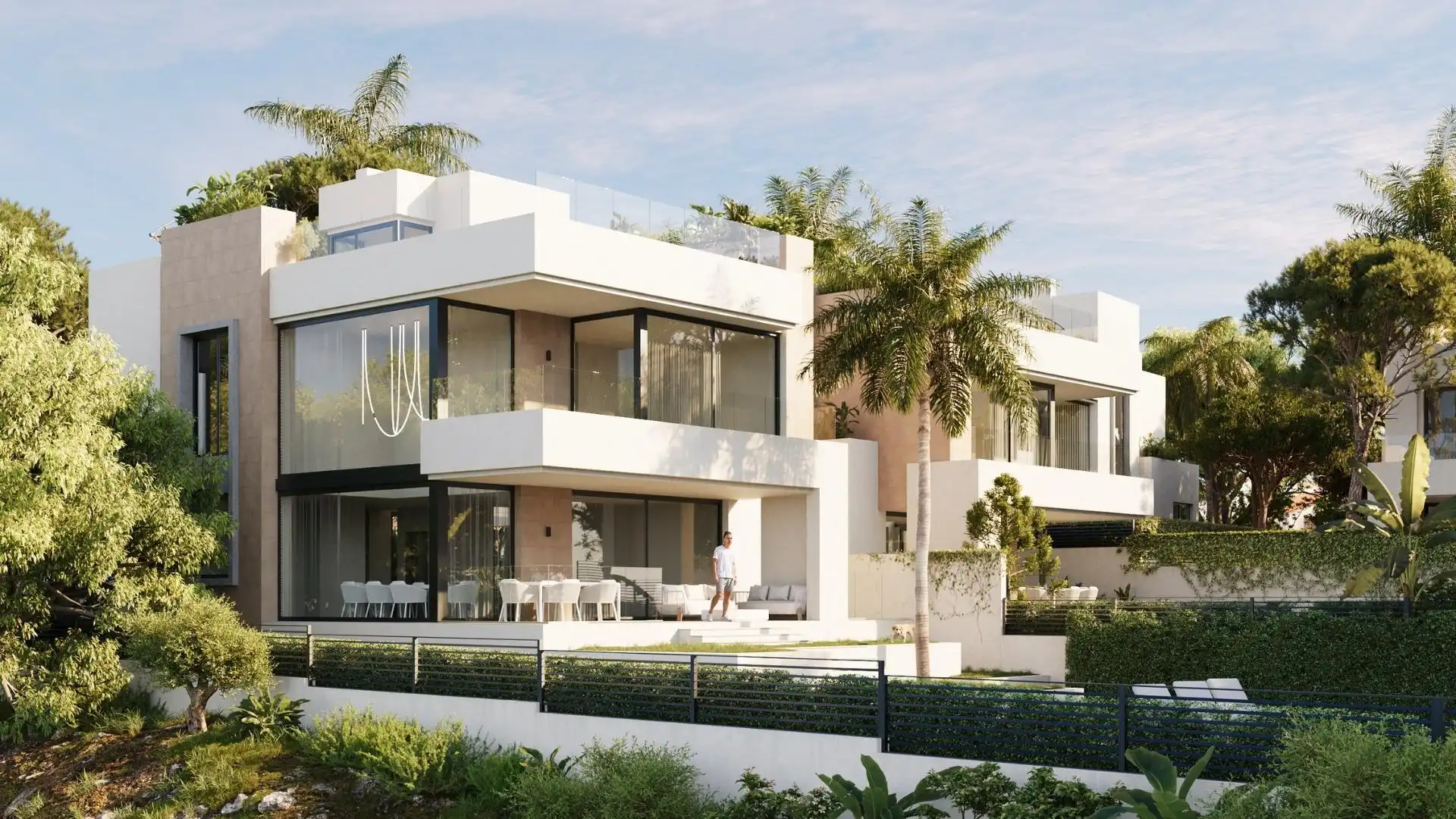 Exterior view of Houses for sale in Marbella  with Air Conditioner, Heating and Private garden