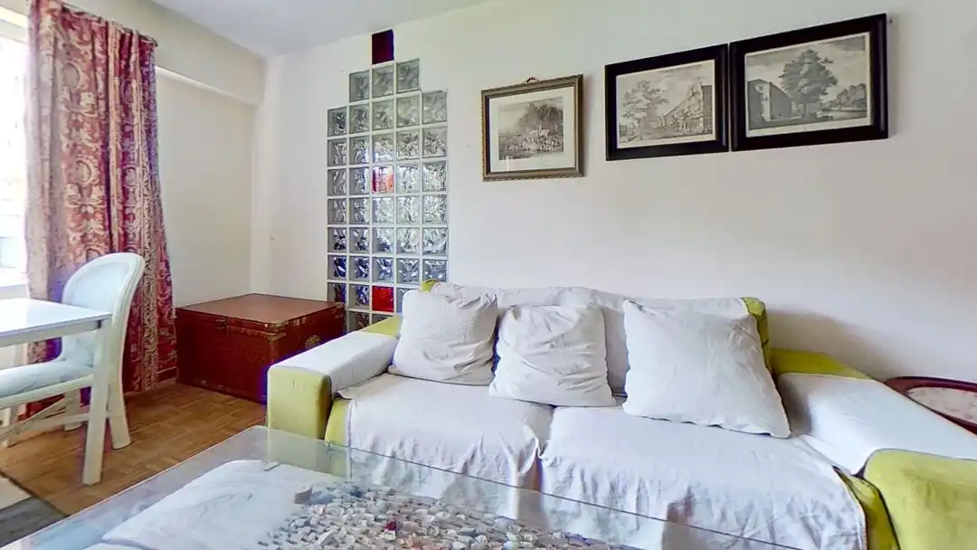 Living room of Flat for rent in Madrid  with Heating, Private garden and Swimming Pool