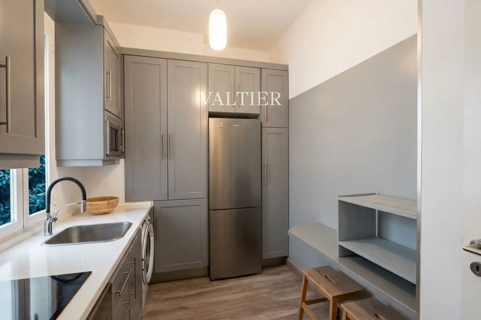 Kitchen of Flat for rent in Madrid  with Air Conditioner, Terrace and Furnished