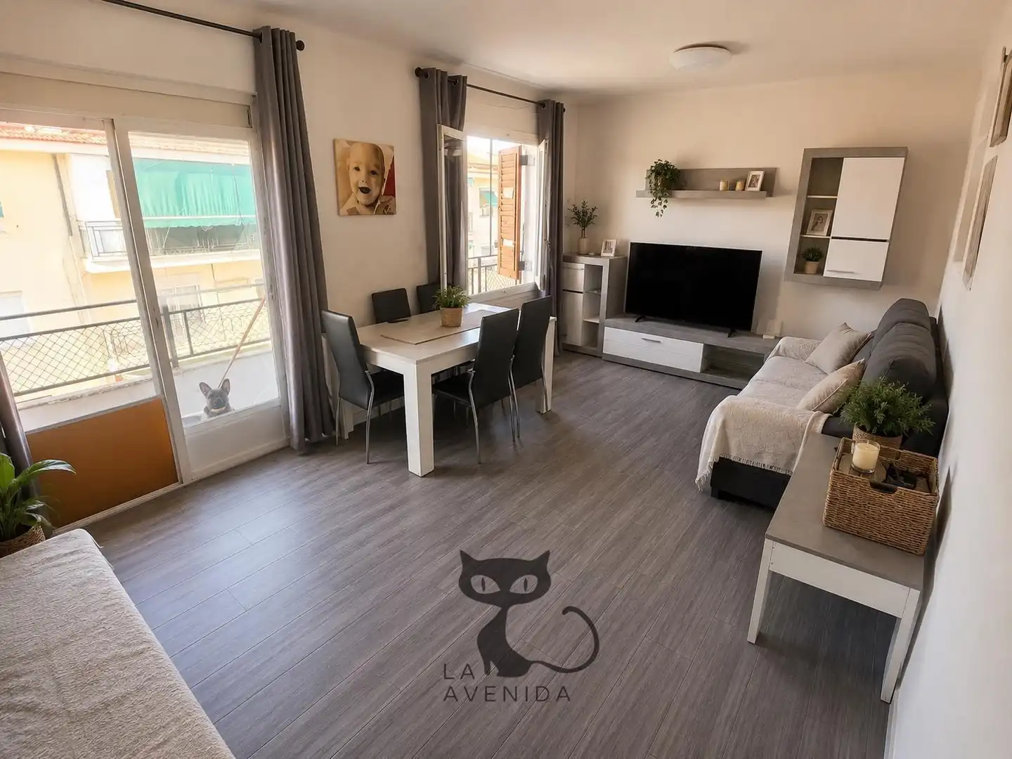 Wohnzimmer von Wohnung zum Verkauf in Alfafar mit Abstellraum, Möbliert und Balkon