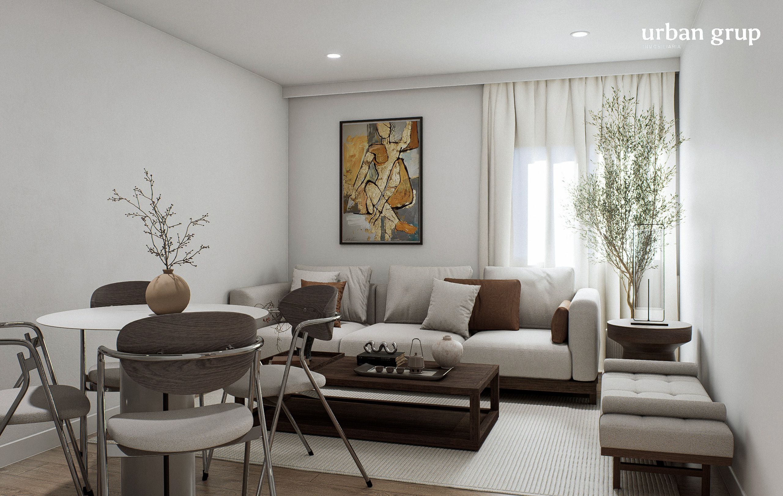Sala d'estar de Àtic en venda en Cornellà de Llobregat