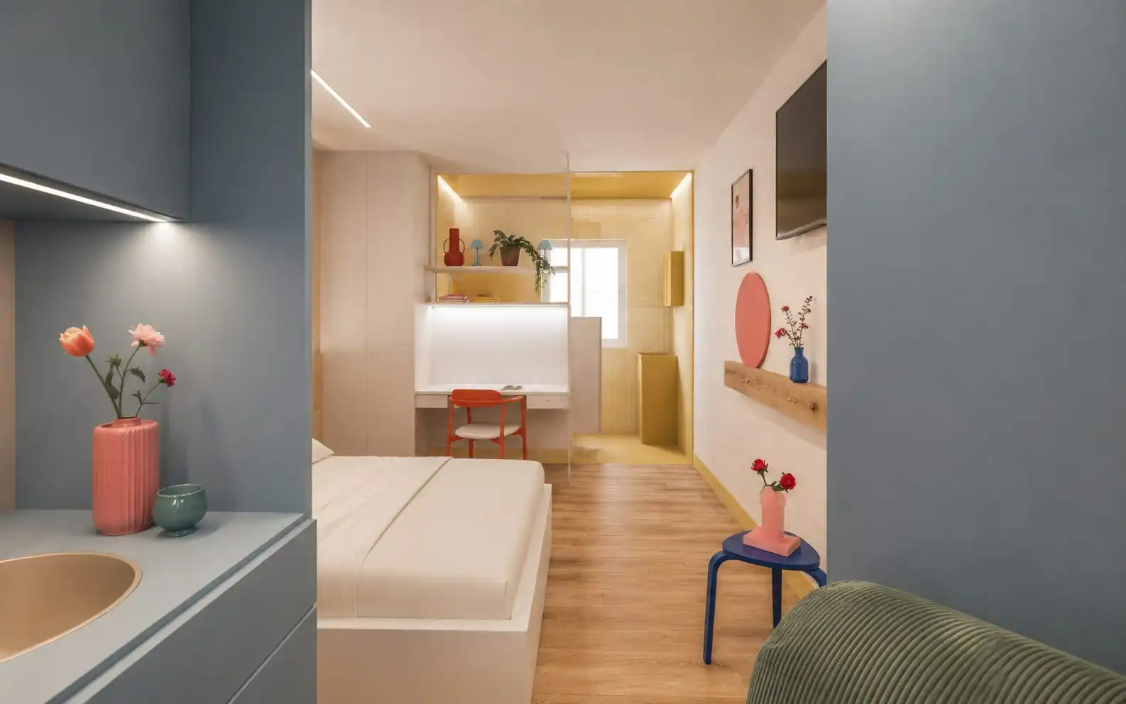 Bedroom of Flat for rent in Santiago de Compostela   with Furnished