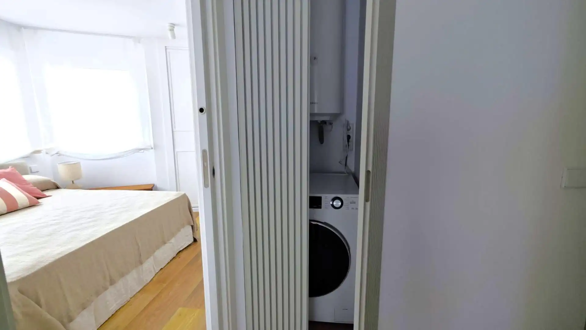 Bedroom of Flat for rent in Alicante / Alacant  with Air Conditioner, Heating and Parquet flooring