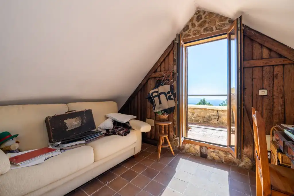 Schlafzimmer von Haus oder Chalet zum Verkauf in Puigpunyent mit Privatgarten, Terrasse und Schwimmbad