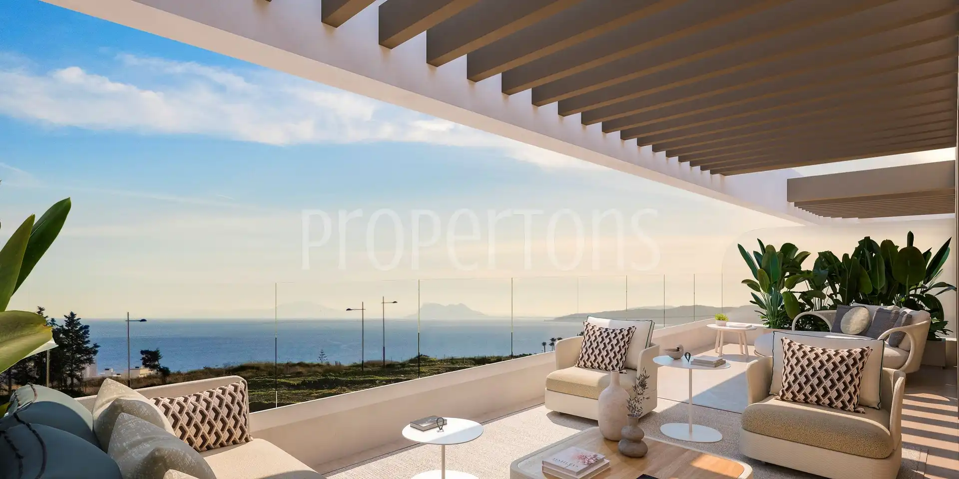 Terraza de Piso en venta en Estepona