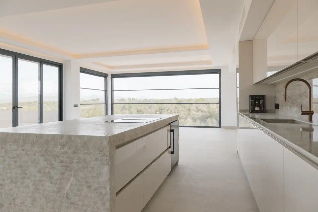 Cuina de Casa o xalet en venda en  Palma de Mallorca amb Aire condicionat, Jardí privat i Terrassa
