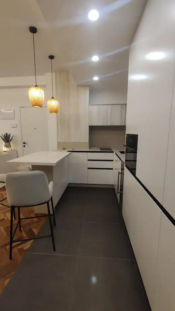 Cocina de Apartamento de alquiler en A Coruña Capital  con Calefacción y Amueblado